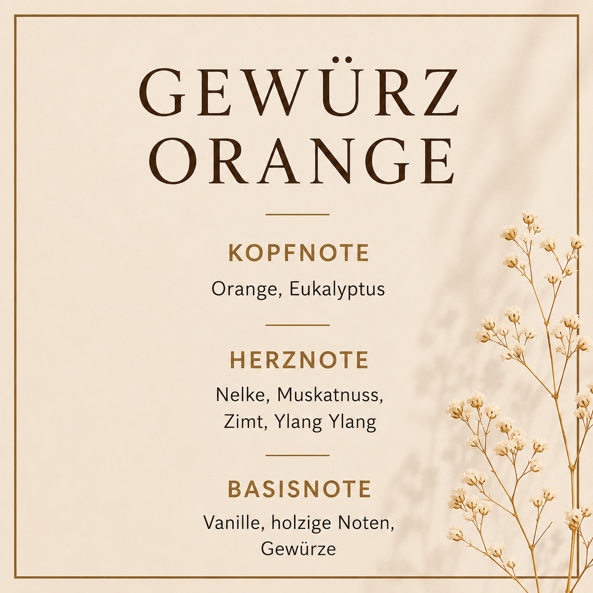 Duftbeschreibung Lumara Duftkerze Gewürzorange