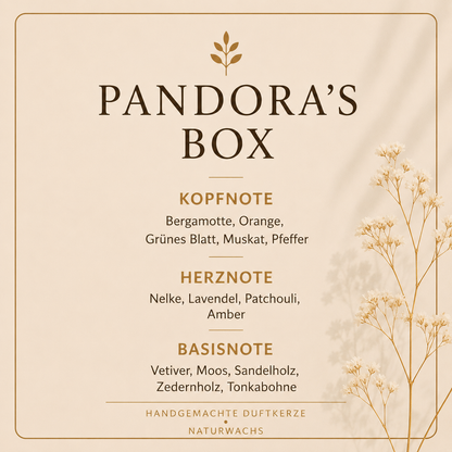 Duftbeschreibung Lumara Duftkerze Pandoras Box