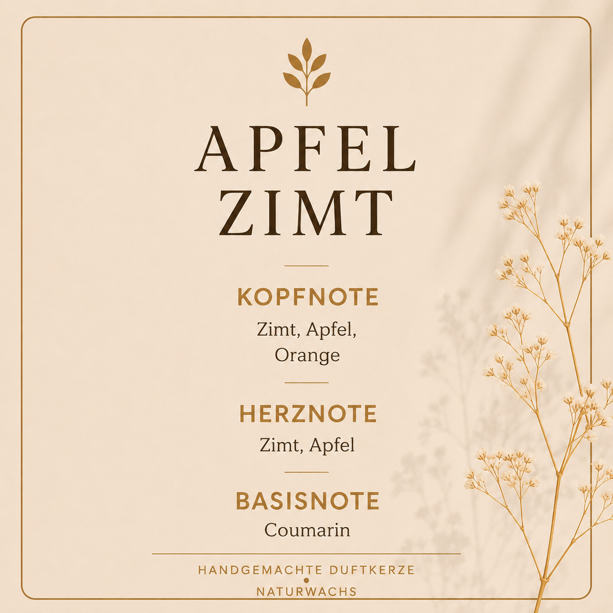 Duftbeschreibung Lumara Duftkerze Apfel & Zimt